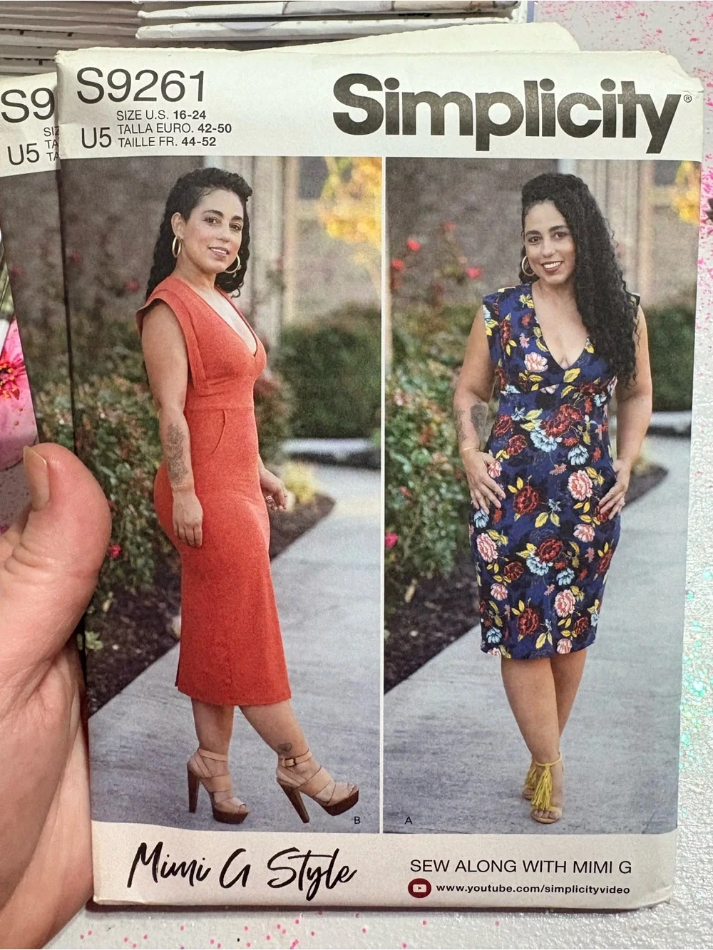 BN UNCUT SIMPLICITY 9261 U5 PLUS SIZE SEWING PATTERNS DRESS
